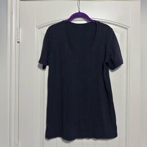 Lululemon Love Tee IV in Mini Stripe Heathered Inkwell Black